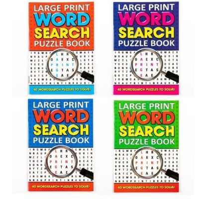 Large print on sale word search